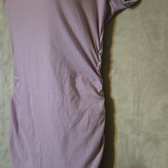 L*Space Lavender Ribbed Bodycon Midi Dress M, Soft Knit,‎ Feminine Fit, Casual - Picture 7 of 8